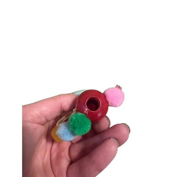 Vintage‎ Wooden Clown Christmas Tree Ornament Holiday Classic Colorful - Picture 4 of 5